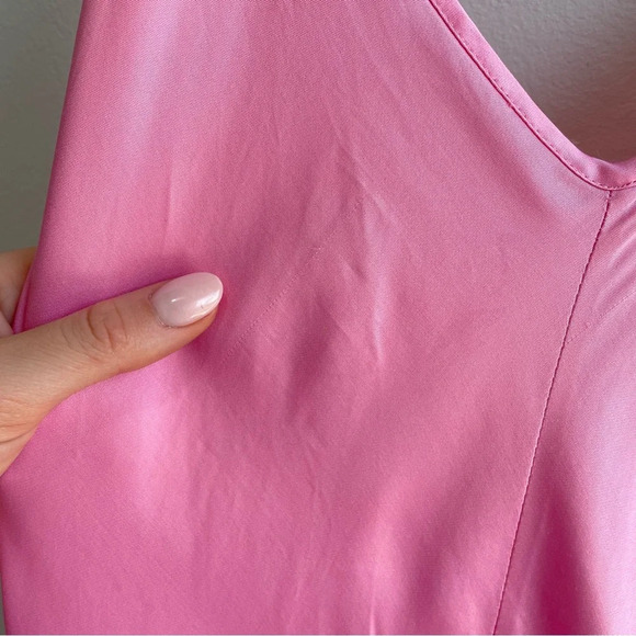 L'AGENCE Lorraine Trapeze Dress Rose Bloom NWT Small - Picture 8 of 15